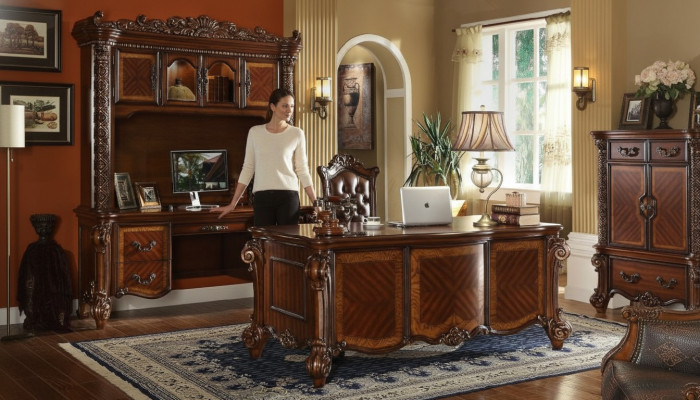 Büro Schreibtisch Sessel Schreibtische Tisch Holz Stuhl 2tlg Set Tische