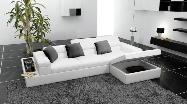 Eck Sofa Polster Couch Sitz Ecke Leder Sofa L Form Wohnlandschaft