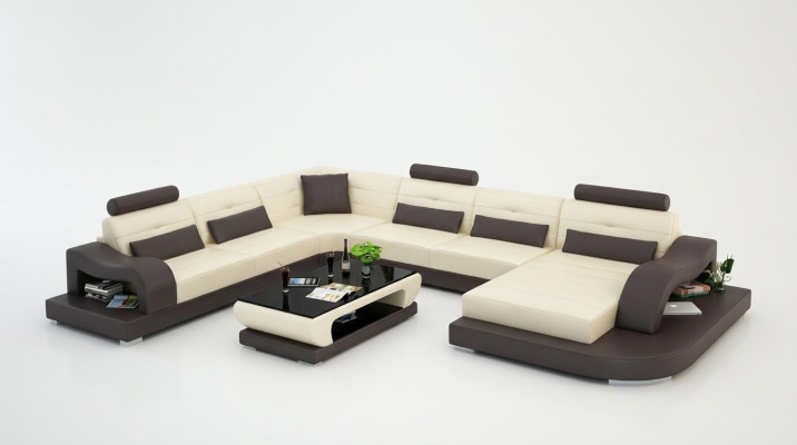 Ecksofa Sofa Couch Polster Eck Sitz Wohnlandschaft Garnitur U Form