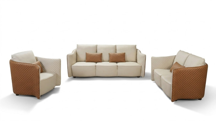 Sofagarnitur 3+2+1 Sitzer Set Sofa Design Modern Polster Couchen Couch