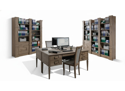 Design Büro Office Kanzlei Tisch Regal Akten Schrank Deko Schreib Tische