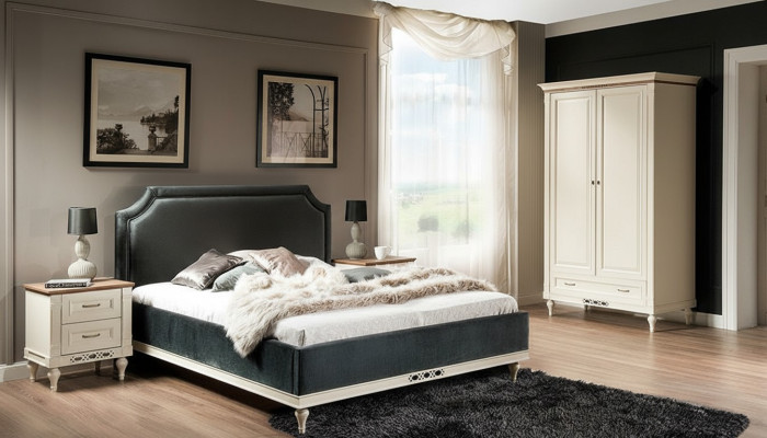 Bett Polster Design Luxus Hotel Betten Ehe 140/160cm Schlaf Zimmer Doppel Textil