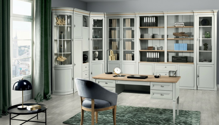 Büro Einrichtung Tisch mit Schubladen Arbeitszimmer Home Office Schreibtisch neu