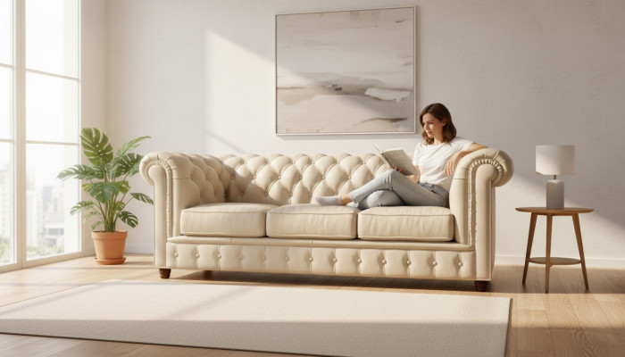 Design Chesterfield Sofa Couch Polster Sofas Couchen Sitz Garnitur Leder