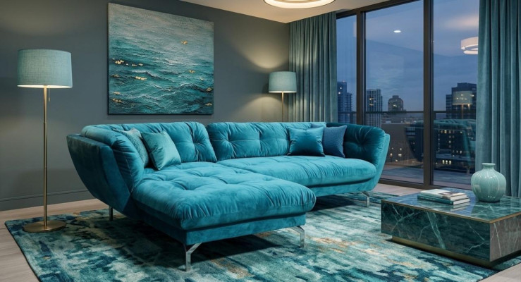 Ecksofa L-Form Sofa Couch Design Couchen Polster Textil Neu Eck Garnitur