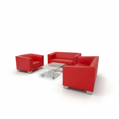 Sofagarnitur 3+2+1 Sitzer Set Design Sofas Polster Relax Leder Couchen