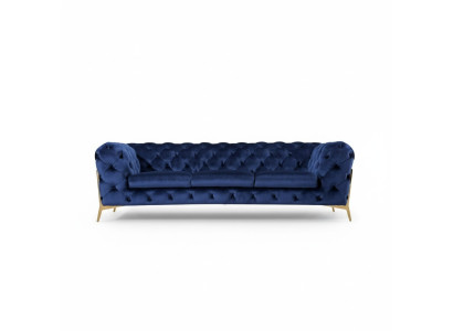 Chesterfield Sofagarnitur Sofa Couch Polster 3 2 1 Sitzer Leder Sofas Stoff Neu