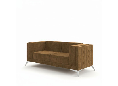 Chesterfield Polster Couch Stoff Couchen Sofa Sitz Garnitur Zweisitzer 2 Sitzer
