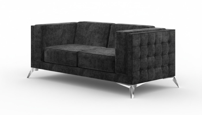 Sofa 2 Sitzer Stoff Couch Textil Zweisitzer Design Moderne Sitz Polster Sofas
