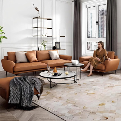 Sofagarnitur 4+3+2 Ledersofa Couch Wohnlandschaft Garnitur Design Modern Sofa
