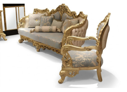 Sofagarnitur 3+3 Sitzer Chesterfield 2x Sofa Klassisch Relax Sessel 2tlg.Möbel