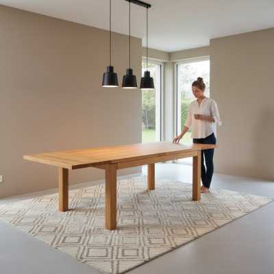 Esstisch Konferenztisch Holztisch Tische Tisch Massive Möbel Esszimmer 80x80cm