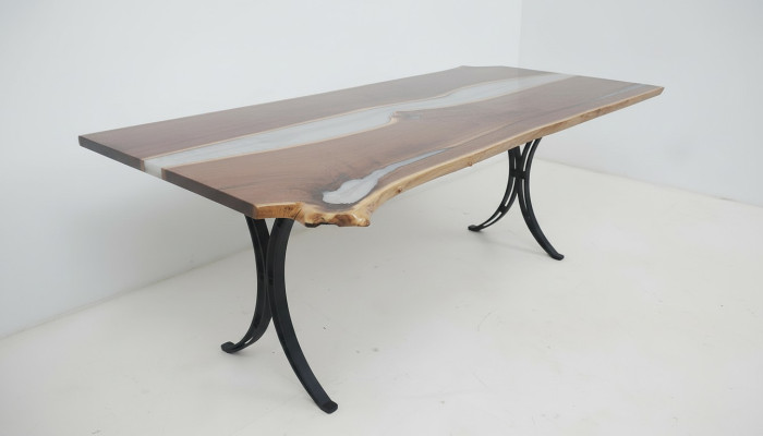 Esstisch Meer Wasser River Echtes Holz Flusstisch 220x110 Tische