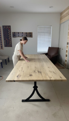 Echtes Holz Epoxidharz Esstisch River Table 260x90 Neu Tische Massiv