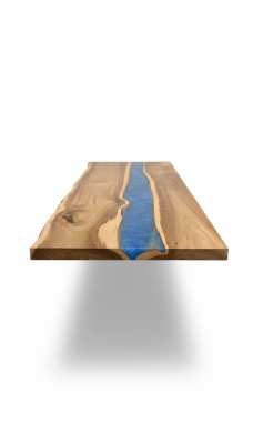 Esstisch tische epoxid harz epoxy tisch wasserfall echtes holz massive möbel