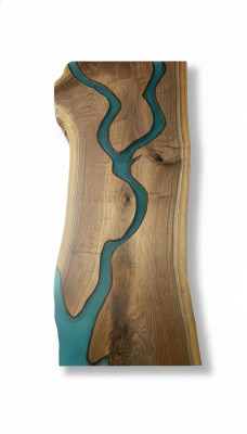 Esstisch River Table Echtes Holz Deko Flusstisch Massiv Epoxidharz Tische