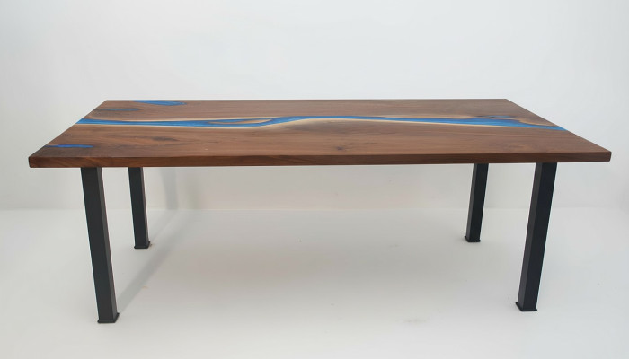 Fluss Tische Esstisch Design Tisch Moderne Möbel 220x90 Epoxid Harz Ozean Meer