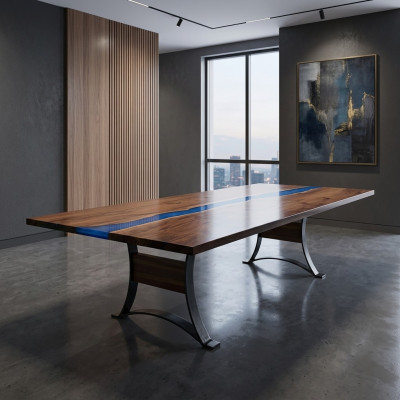 Epoxidharz Esstisch River Table 240x100 Flusstisch Neu Echtes Holz Tische