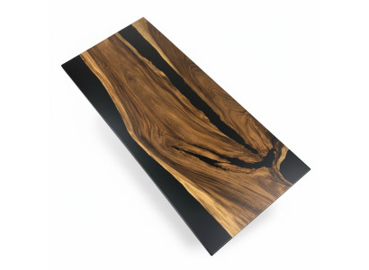 Esstisch Black River Table Echtes Holz 220x95 Tische Epoxidharz Neu