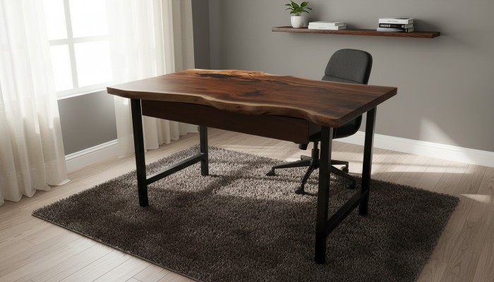 Designermöbel Schreibtisch 100*70cm Handgefertigt Holz Tische Massiv