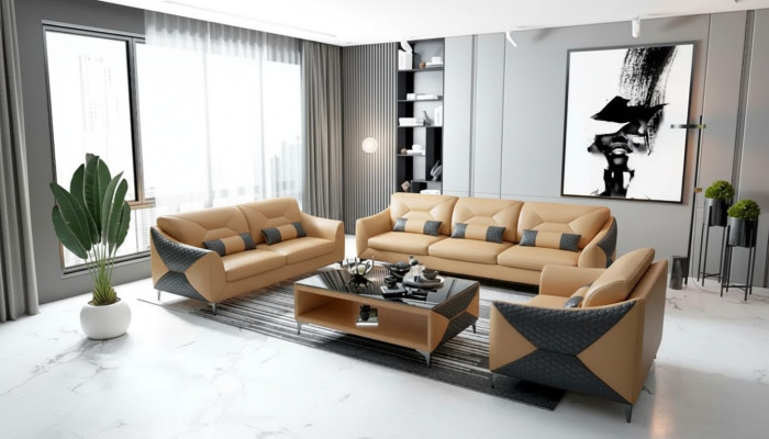 Sofagarnitur 321 Sitzer Set Design Sofa Couchen Couch Luxus Neu design Polster