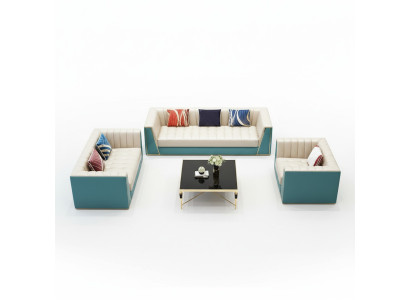 Ledersofa Sofa Couch Polster 321 Sitzer Couchtisch 2x Beistelltisch 6tlg. Neu