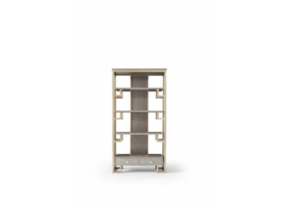 Luxus Edelstahl Vitrine Holz Designer Schrank Vitrinen Regal Schränke