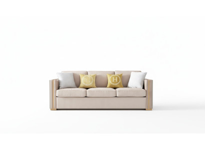 Dreisitzer Couch Polster Design Sofa Deko Moderner 3er Sofas Zimmer Möbel