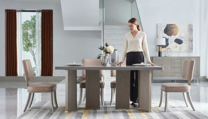 Komplette Esszimmer Garnitur Tisch + 6x Lehnstuhl Stühle Luxus Essgruppe
