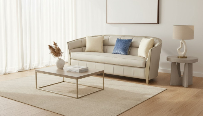 Sofagarnitur 4+1+1 Sitzer Wohnzimmer Kunstleder Polstermöbel Luxus Sofa