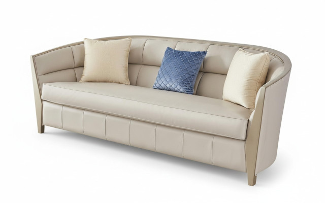 Sofagarnitur 4+1+1 Sitzer Wohnzimmer Kunstleder Polstermöbel Luxus Sofa