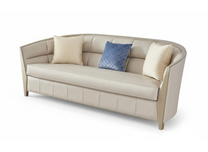 Sofagarnitur 4+1+1 Sitzer Wohnzimmer Kunstleder Polstermöbel Luxus Sofa