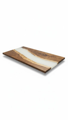 Wasserfall epoxy tisch giessharz esstisch epoxid harz echtes holz massive