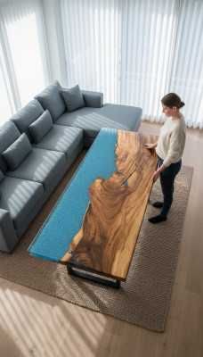 Design Tisch Moderne Meer Fluss Möbel Tische Esstisch Tische Epoxid