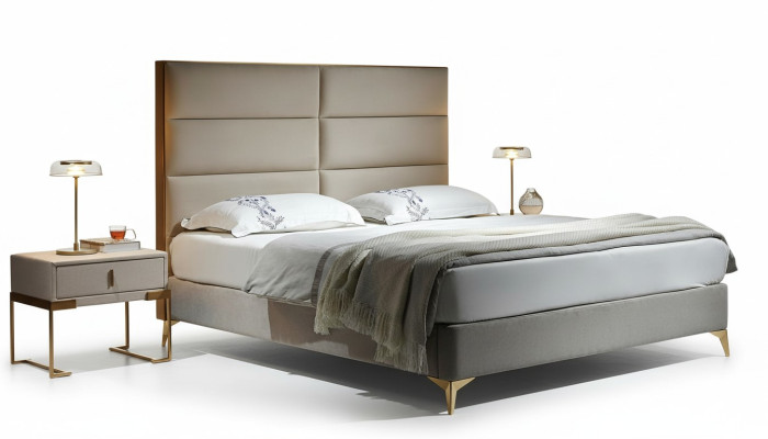 Bett 2x Nachttisch 3tlg. Schlafzimmer Set Design Luxus Schlafzimmer Hotel Möbel