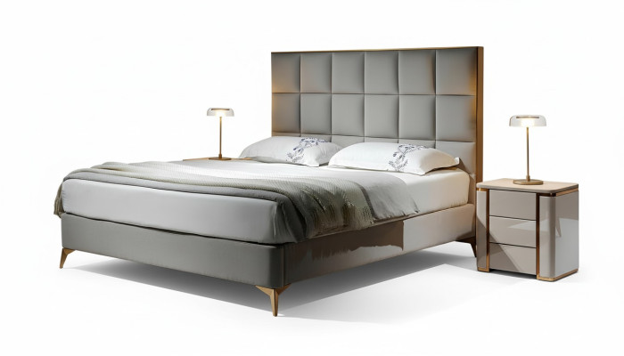 Design Bett Schlafzimmer Betten Textil Hotel Luxus Polster Sitz Stoff Möbel Neu