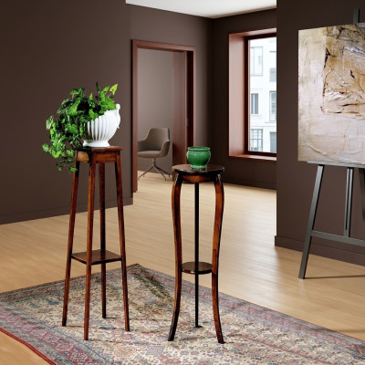 Blumenständer Blumen Ständer Vasen Ständer Massiv Echtes Holz Ablage Holz Möbel