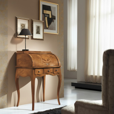 Design Schreibtisch Luxus Büro Möbel Tisch Italienische Tische Sekretär Holz Neu