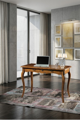 Sekretär Büro Möbel Schreibtisch Computertisch Massiv Holz Schubladen Tische