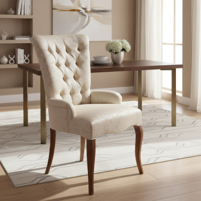 Esszimmer Lehnstuhl Polsterstuhl Luxus Sessel Stuhl Stühle Arbeitszimmer Möbel