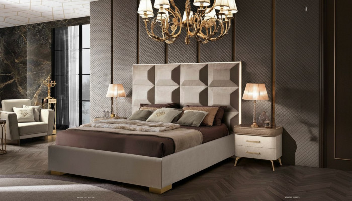 Bett Holz Doppel Schlafzimmer Betten Braun Bettrahmen Modern Doppelbett Möbel