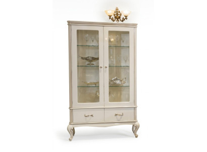 Klassische Vitrinen Anrichte Vitrine Glas Schränke Italien Möbel Holz