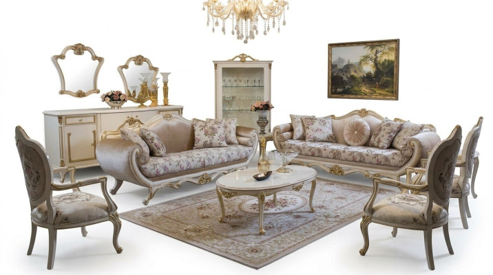 Sofagarnitur Sofa Couch Couchtisch Sessel Sofas Set Stoff 311 Garnitur 5tlg.