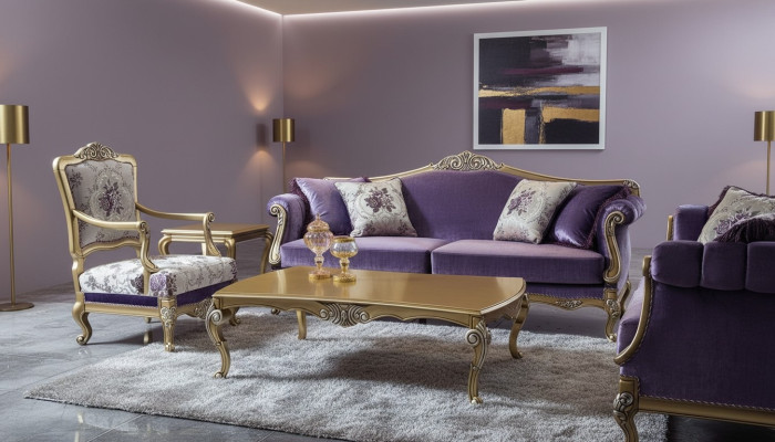 Luxus Sofagarnitur 3+2+1Sitzer Couchtisch Sofas Sessel Stoff Couch 4tlg.