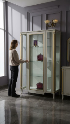 Schränke Holz Vitrinen Glas Echtholz Vitrine Wohnzimmer Möbel Anrichte