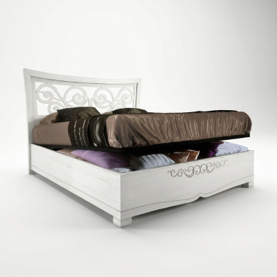 Bettgestelle Doppelbett Bett Luxus Betten Holz Bettrahmen Weiß Design Modern Neu