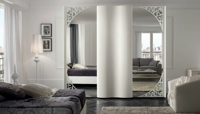 Kleiderschrank Schrank Luxus Schwebetüren Schlafzimmer Design Schränke Holz Neu