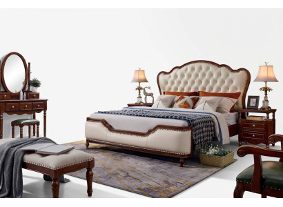 Doppelbett Bettrahmen Bett Holz Doppel Schlafzimmer Weiß Klassisch Neu