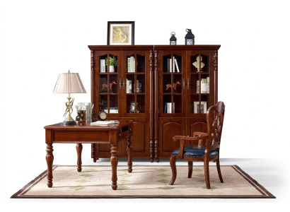 Büro Set Schreibtisch Arbeitszimmer 4tlg. Stuhl 2x Bücherregal Büro Einrichtung