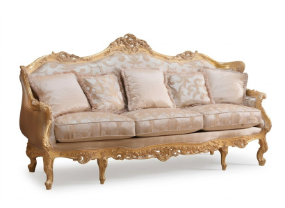 Klassisches Dreisitzer-Sofa braunes möbel